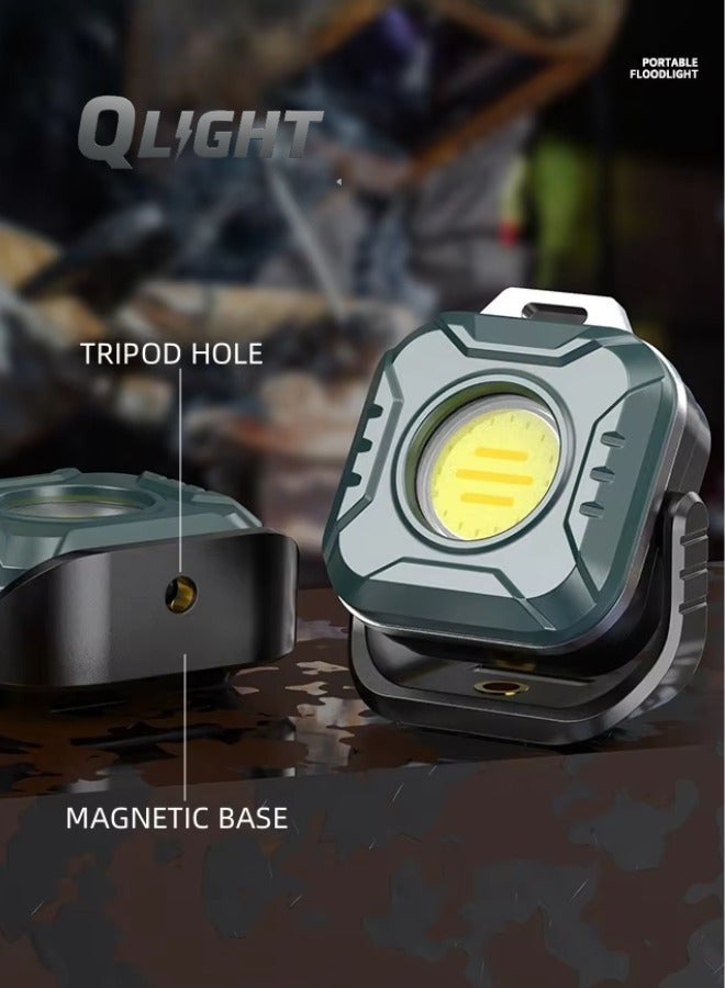 QLIGHT 2PACK Rechargeable Mini Flashlight Outdoor Led Torch Light, COB Camping Lights Outdoor, Adjustable Color Temp (2700K-8000K), Waterproof, Emergency Light Rechargeable, Light for Camping - Image 3